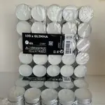 IKEA 小蠟燭 👍現貨不用等（分裝20入、分裝50入、原包裝100入）（方形玻璃小燭台2入裝零售、棕色圓形玻璃燭台）