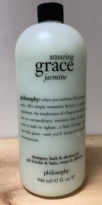 Philosophy AMAZING GRACE JASMINE Shampoo Shower Gel & Pump 32 oz. - Sealed