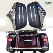 Rear Mud Flaps Fender Guard For Harley Tri Glide Ultra Classic FLHTCUTG 2011-23