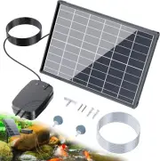 8W Solar Aerator for Pond, Solar Air Pump 3 Working Modes with 4400Mah Battery f