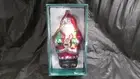 Discontinued NIB Large Trim A Home Glass Santa Ornament Hand Painted K-Mart 10"
