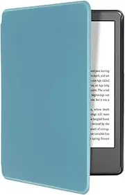 T Tersely Slimshell PU Leather Case Cover for All-New Kindle (11th Generation-2022, Model:C2V2L3. Will not fit Kindle Paperwhite or Oasis), Smart Shell Cover with Auto Sleep/Wake - Blue