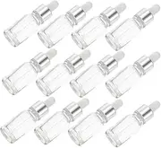 Gogogmee 12Pcs Thick Glass Dropper Bottles Light Reusable for Essential Oils Perfumes and Aromatherapy for Precise Liquid Dosage Control
