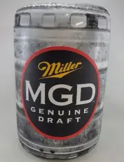 Vintage Miller Genuine Draft Inflatable Keg Hanging Display 22"x 13" New
