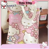 在飛比找蝦皮購物優惠-helloKitty凱蒂貓帆布包 學生書袋 大容量上課手提袋