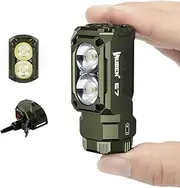 LED Torch Rechargeable Flashlight，WUBEN E7 1800 Lumens Super Bright Torches,Powerful Handheld Torches; IP68 EDC Flash Light for Headlamp Use, Rescue, Camping(Green)