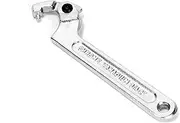 Adjustable 11/4-3"(32-76mm) Round Head Hook Wrench Chrome Vanadium for Tightening Collars,Lock Nuts,Side Channel Nuts