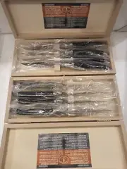 Laquiole Jean Dubost. 2 set of 8 pieces knives. BNIB