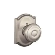 Dummy Door Knob Georgian Satin Nickel with Camelot Trim