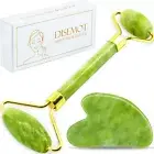 Jade Roller & Gua Sha Facial Tools.Beauty Skin-Care Tool Cooling, Slimming