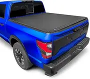 Tyger Auto T3 Soft Tri-fold Truck Bed Tonneau Cover Compatible with 2017-2023 Nissan Titan | 5.5' (67") Bed | TG-BC3N1048 | Vinyl