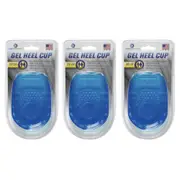 3PK Soft Comfort Gel Heel Cushion Insoles Shoes/Boots High Impact Pads One Size