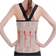 Back Brace Support Belt Waist Trainer Corset Lower Lumbar Decompression Belt For Men Women Back Pain Relief Body Shaper Belt Post Surgery Girdles(X-Large)