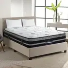 Queen Size Mattress Gel Infused Egg Shaped Foam Bed Dust Mite Resistant 35cm