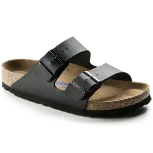 BIRKENSTOCK 勃肯/Arizona／合成皮／軟墊 /黑色