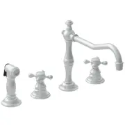Newport Brass 943 Chesterfield 1.8 GPM Widespread Kitchen Faucet - Nickel