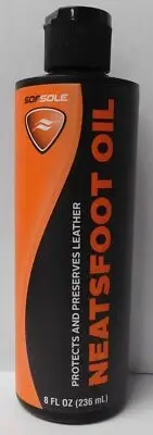 SofSole 82117 Neatsfoot Oil Leather Preservative & Protector 8oz USA