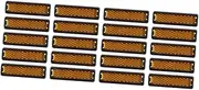 20pcs Bike Warning Light Reflectors Spoke Reflectors Foot Pedal Lights Easy to Install No Batteries Long Lasting High Reflectivity