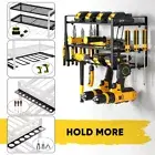 3 Layers Metal Wall Mount Tool Shelf Garage Power Organizer Storage Drill Toolଲ