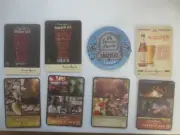 8 different JAMES SQUIRE Brewery issue, Beer COASTERS collectable