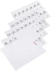 88 Keys Piano Electronic Keyboard White Keys Stickers Labels Easy Installation and Removal for Beginners Learning Music Notation Black Keys Stickers (Transparent)