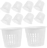 MOTHNUR Root Plant Pots 10pcs Hydroponic Net Pots Mesh Netting for Hydroponic Systems Garden Containers for