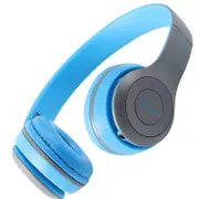 P47 Headset Subwoofer Wireless Bluetooth Headphones - blue