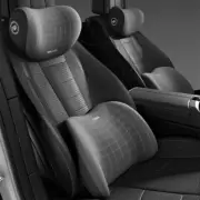 car seat memory foam head rest lumbar support