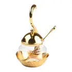 Swan Spice Glass Jar with Swan Rack Organize Your Spices with Elegance