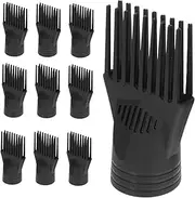 NULYLU Hair Dryer Comb Attachment Set of 10 Blow Dry Brush Diffuser Nozzle for Hair Dryer