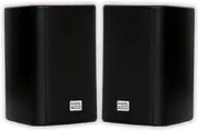 [Acoustic Audio by Goldwood] AA351B 2 Way High Performance Indoor Outdoor 500W Speakers with Powerful Bass (1 Pair, Black)