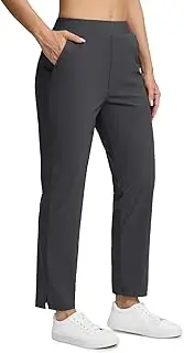 [Seamaid] Womens Golf Pants Lightweight Casual Travel Pants with Zipper Pockets Stretchy Work Business