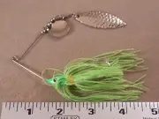 Bass Fishing Lure DR Custom Spinnerbait 1/4 oz, 1 Colorado & 1 Willowleaf Blade