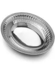 Wilton Armetale 1.9L Flutes & Pearls Aluminum Oval Serving Bowl Oven To Table