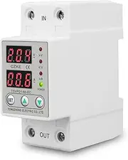 SKXMOD Dual Display 230V Din Rail Adjustable Over Under Voltage Current Protective Device Protector Relay TOVPD1-63-EC(40A)