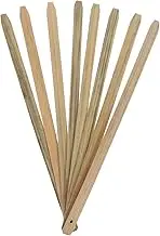 8pcs Bamboo Fan Stick DIY Kit Handmade Fan Handle Craft Material for DIY