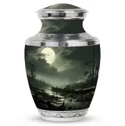 Moonlit Swamp At Night Large Urns For Human Ashes Adult 10inch