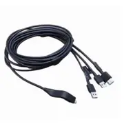 E3 3 In1 VR Headset Connecting Cable for VR E3-B E3-C E3-P VR Helmet -Compatible Cable 5 Meter Accessories Black