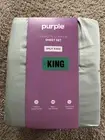 $259 Purple Mattress 4 Pc Split King Size Sheet Set Complete Comfort 100% Cotton