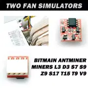 Two Fan Simulators for Bitmain Antminer Miners L3 D3 S7 S9 Z9 S17 T15 T9 V9...