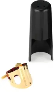 BG LD0 Duo Ligature for Bb Clarinet and Alto Saxophone - Gold Lacquered