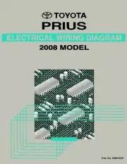 2008 Toyota Prius Wiring Diagrams Schematics Layout Factory OEM