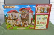 Calico Critters Red Roof Country Home w/ Secret Attic Playroom & Bonus Gift Set