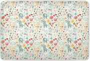 Cartoon Animals Fruits House Bed Underpads Waterproof Washable Potty Training Mats Non-Slip Pad Liner for Infant Toddler , 52" L x 34" W