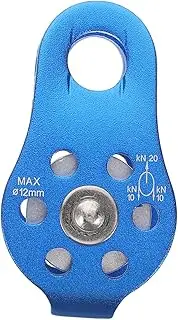 Happyyami Rope Pulley for Outdoor Use Fixed Micro Pulley System for Hauling and Rock Climbing