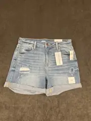 NWT Old Navy High Rise Secret Stash Slim Pockets Denim Jeans Shorts Sz 6