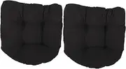 BAZEITFLOW 2Pcs Ergonomic Floor Cushion Outdoor Chair Cushion for Chairs Stylish Seating Mat for Garden Comfortable Support for Long Sitting