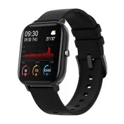 P8 1.4 inch Smart Watch Men Full Touch Fitness Tracker Blood Pressure Smart Clock Women GTS Smartwatch for Xiaomi - Black
