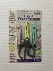 Starline 3 In 1 Craft Scissors New In Package Interchangeable Blades Scrapbook