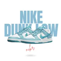 在飛比找momo購物網優惠-【NIKE 耐吉】Nike Dunk Low 變形蟲 白藍 